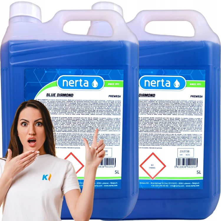 Nerta Blue Diamond 10 L – aktywna piana do mycia samochodów