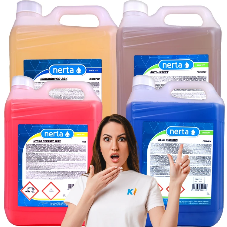 Zestaw Nerta Blue Diamond 5 L + Hydro Ceramic Wax – aktywna piana i wosk ceramiczny