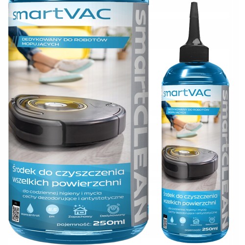 1xPŁYN DO ROBOTÓW mopujących smartVAC 250ml