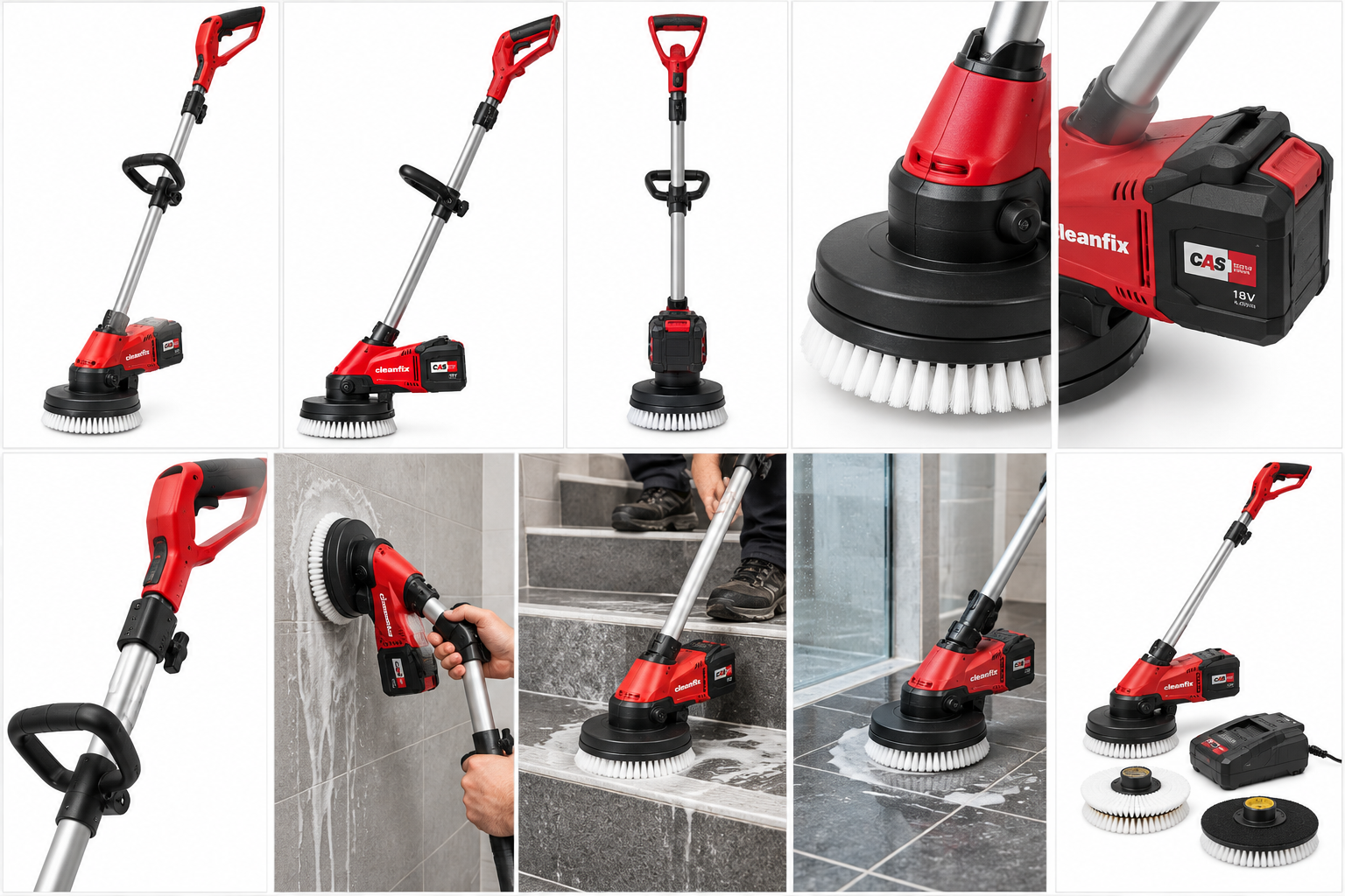 Cleanfix Scrubby CAS profesjonalna szorowarka ręczna ze szczotką